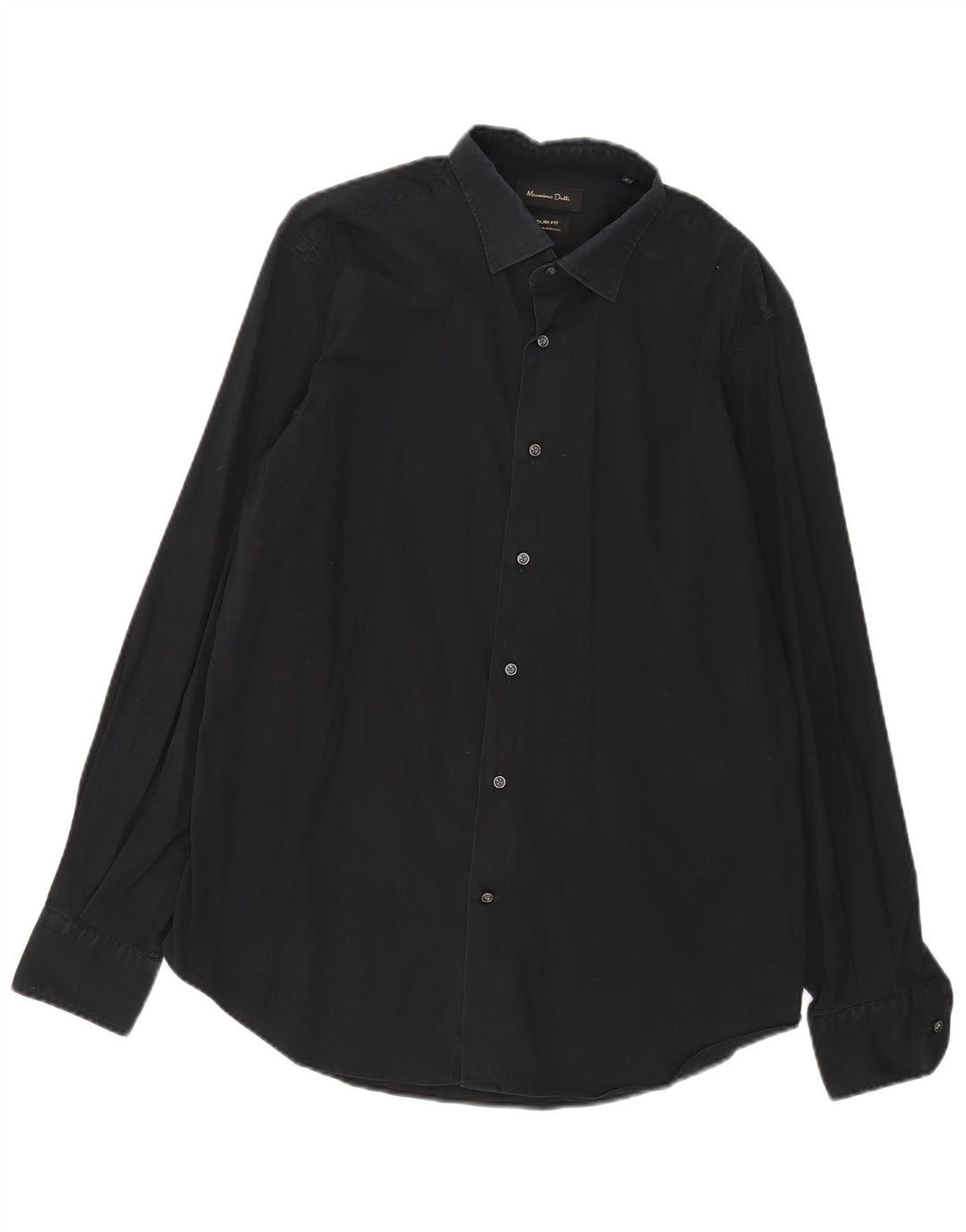 Massimo Dutti Herre Slim Fit Shirt XL Sort