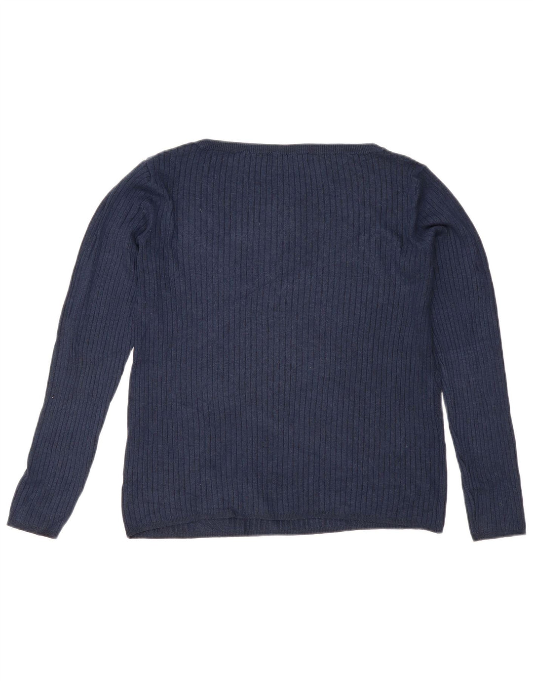 Marks & Spencer Dame Boat Neck Jumper Sweater UK 12 Medium Navy Blue
