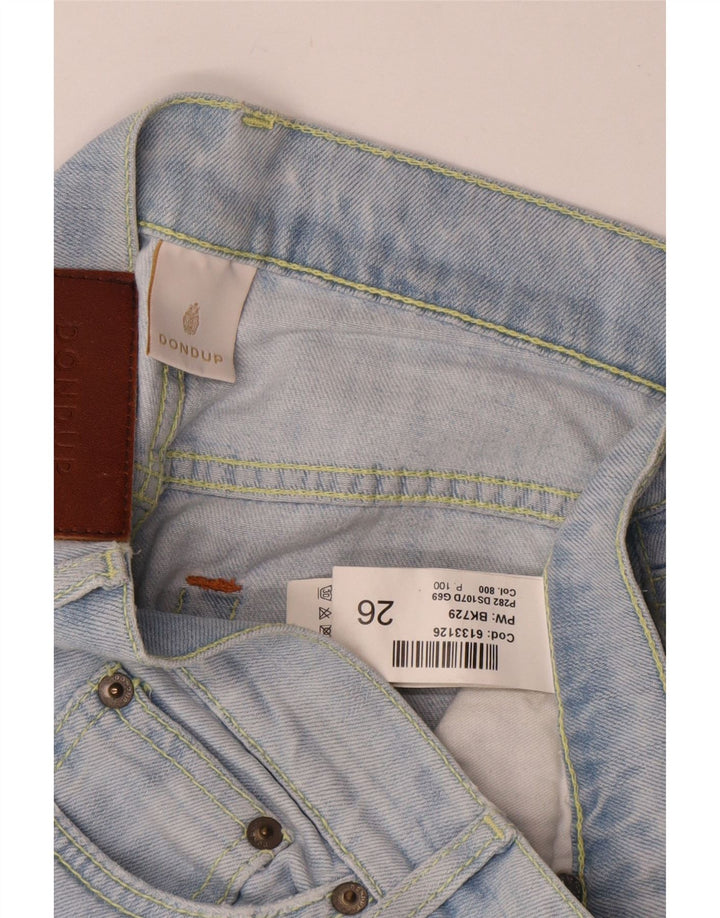 Dondup Dame Distressed Slim Jeans W26 L25 Blå Bomuld