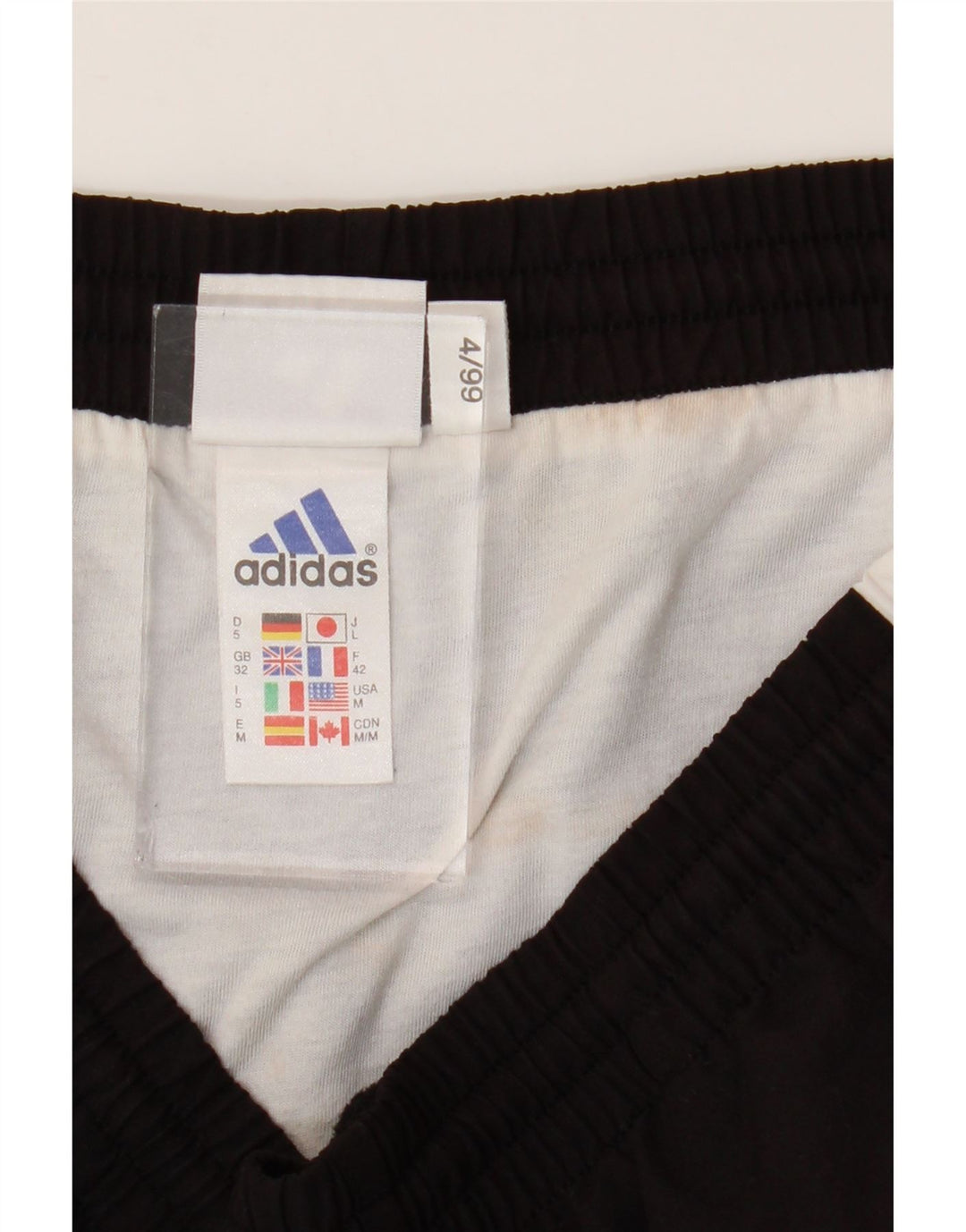 Adidas Herre grafiske sportsshorts Medium Sort Colourblock Polyester