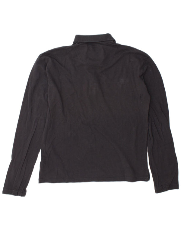 Armani Jeans Langærmet herre poloshirt XL marineblå bomuld