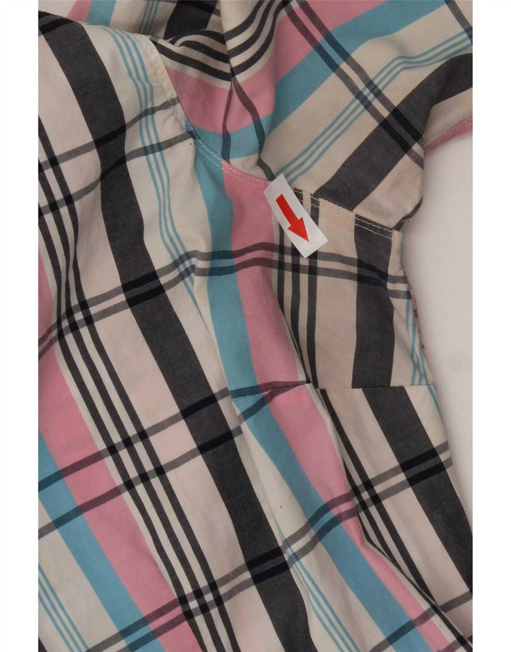 Tommy Hilfiger dameskjorte US 12 Stor flerfarvet plaid bomuld