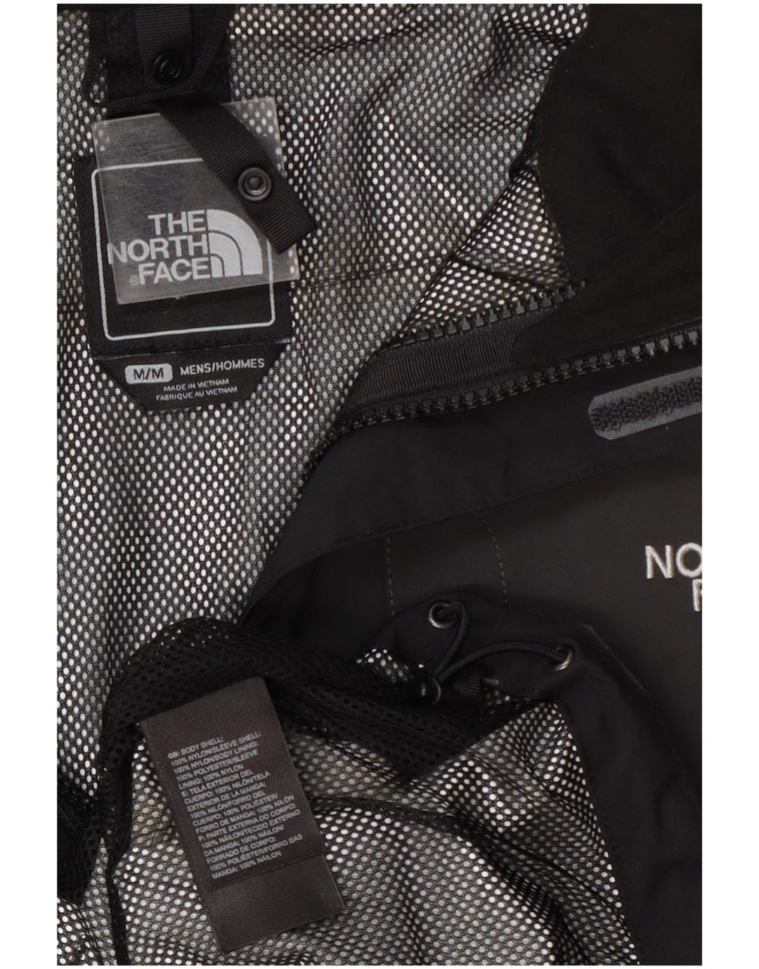 The North Face Herre Hyvent Regnjakke med hætte UK 38 Medium Grey Colourblock