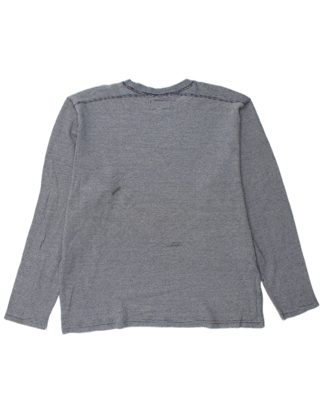 BONOBOS Herre Top Langærmet XL Blå Nålestribet Bomuld