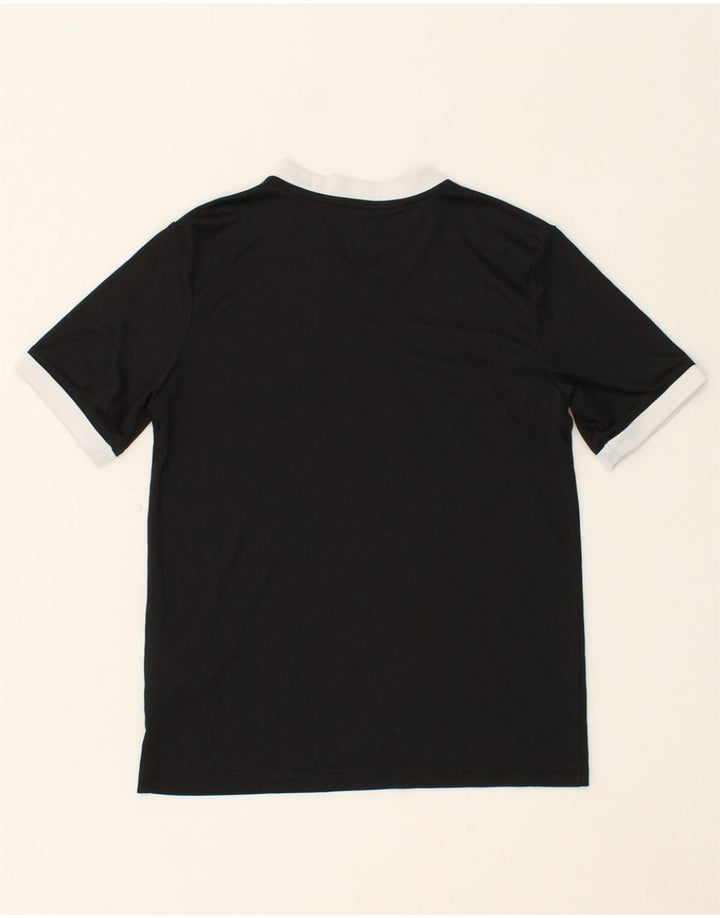 ADIDAS Boys Climalite Graphic T-Shirt Top 11-12 Years Medium Black Vintage Adidas and Second-Hand Adidas from Messina Hembry 
