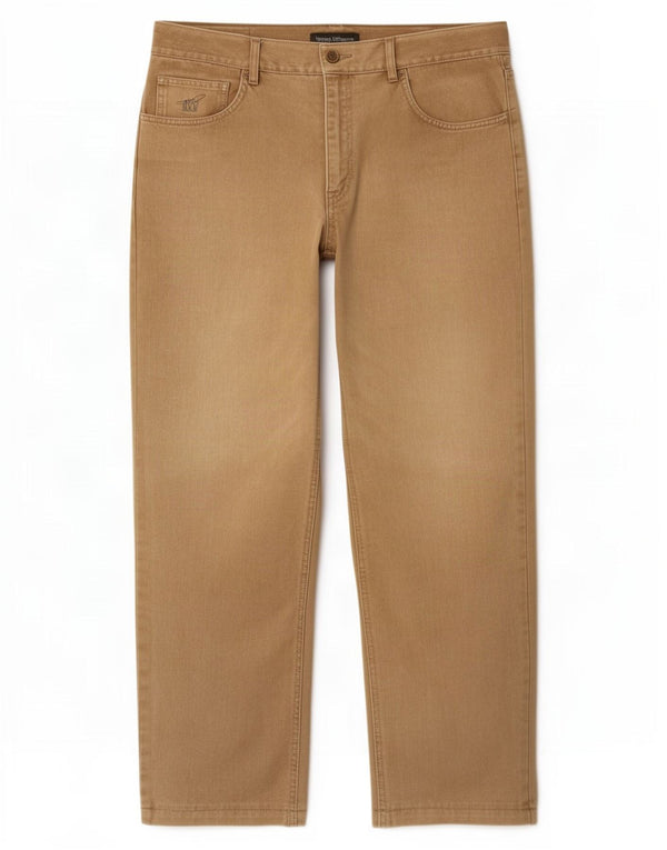 Henry Cottons Straight Jeans til mænd W34 L29 Beige Bomuld