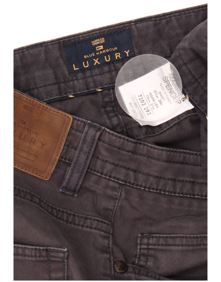 Marks & Spencer Herre Blue Harbor Casual Bukser W38 L31 Navy Blue