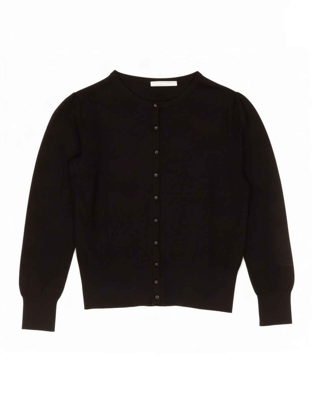 Marks & Spencer Dame Cardigan Sweater UK 12 Medium Black Viscose