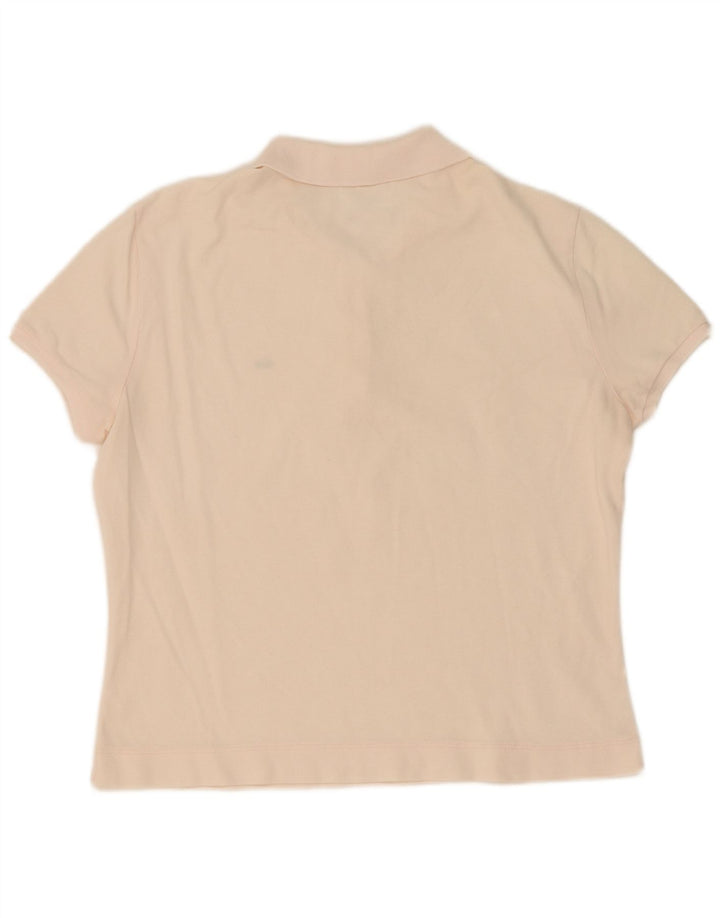 Lacoste Dame Polo Shirt Størrelse 48 XL Pink Bomuld