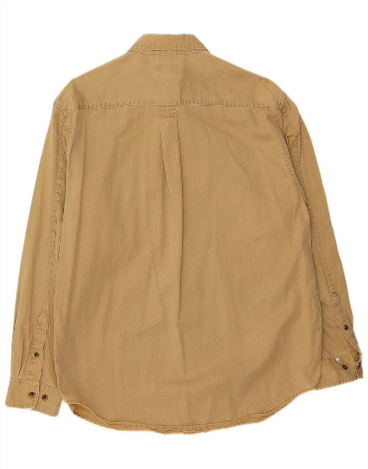 COVINGTON Mens Denim Shirt Size 42/44 Large Yellow Cotton