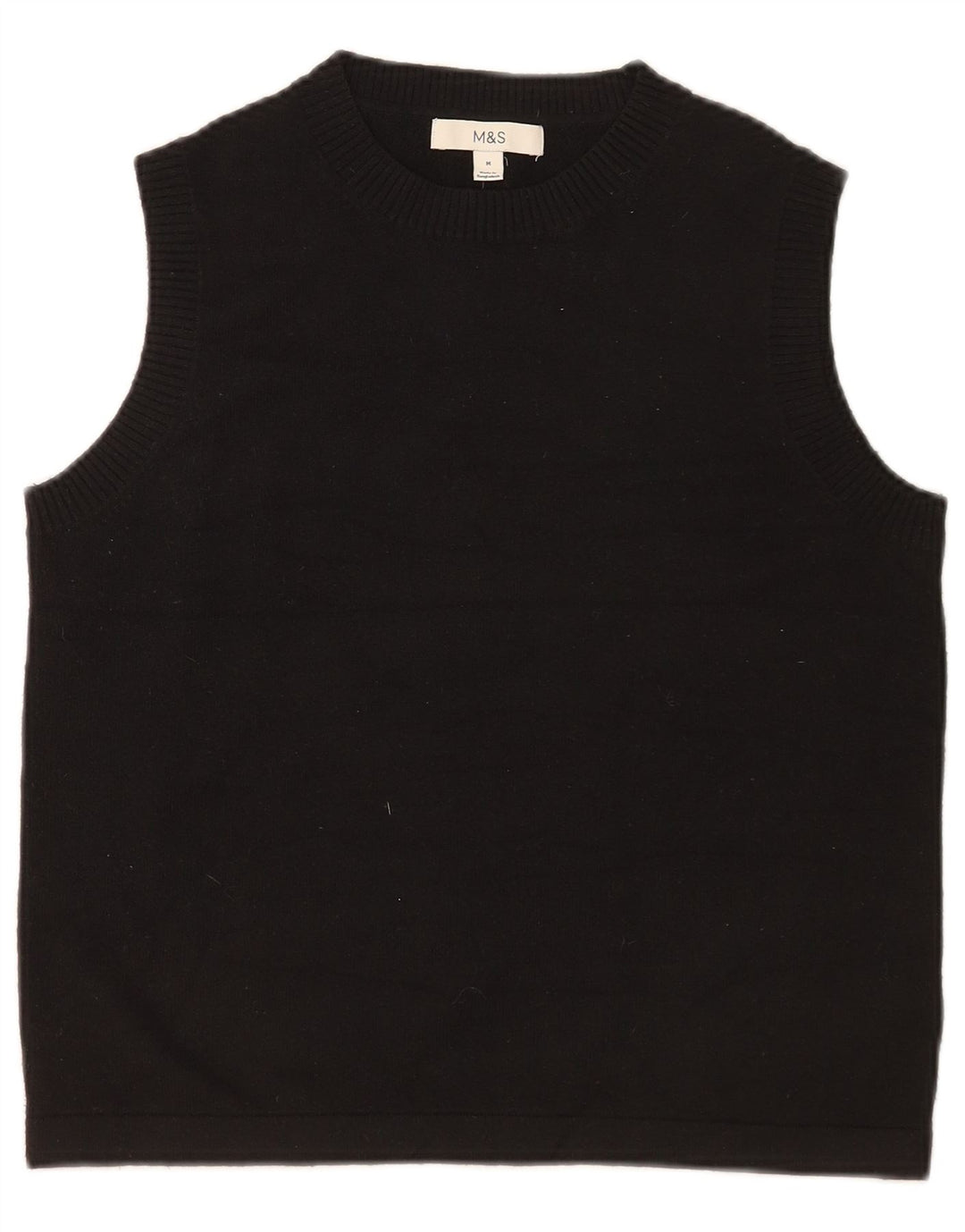 Marks & Spencer Dame Vest Tank Top UK 14 Medium Sort Polyester