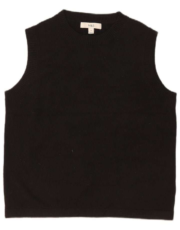 Marks & Spencer Dame Vest Tank Top UK 14 Medium Sort Polyester