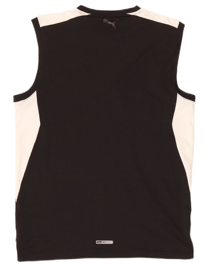 Puma Herre Grafisk Vest Top Medium Sort Colourblock Polyester Sports