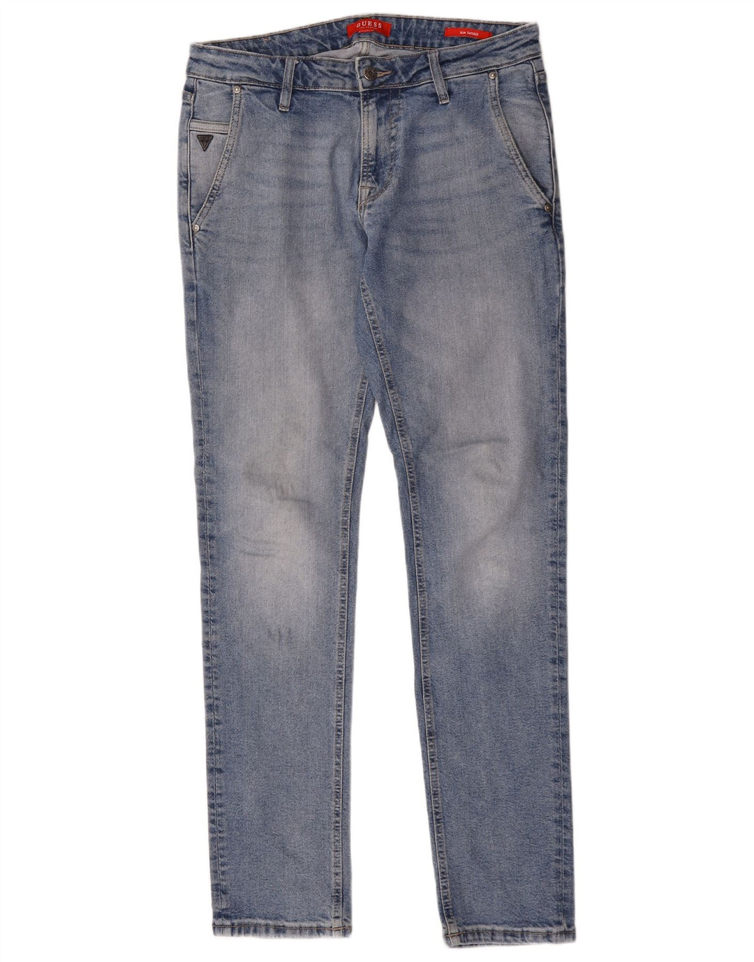 Guess Dame Slim Tapered Jeans W32 L34 Blå Polyester