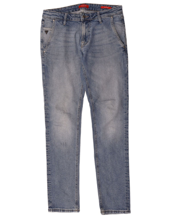 Guess Dame Slim Tapered Jeans W32 L34 Blå Polyester