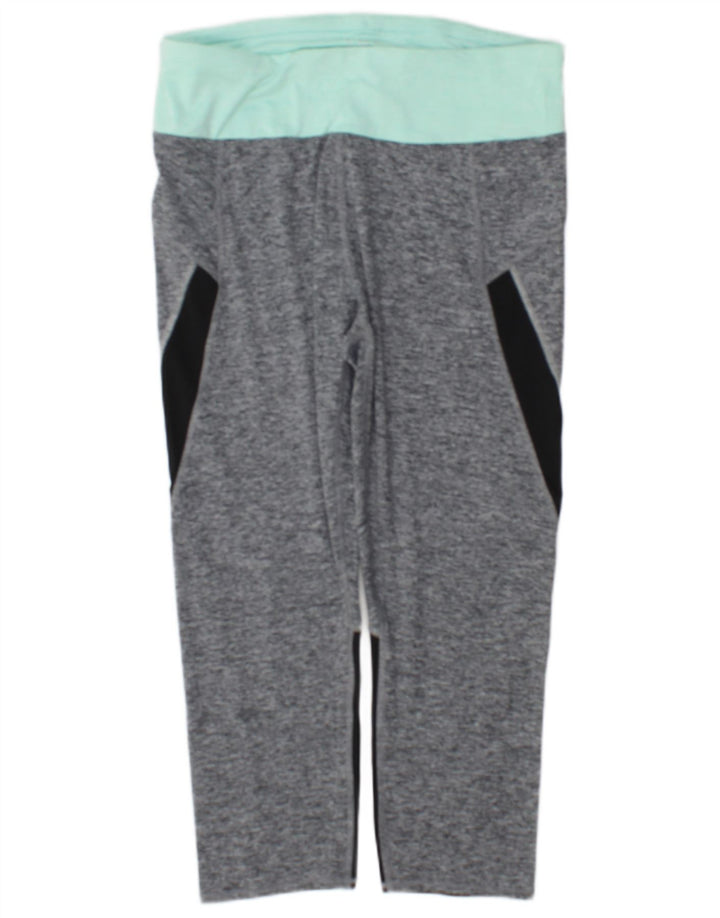 Marks & Spencer Dame Capri Leggings UK 14 Medium Grey Colourblock