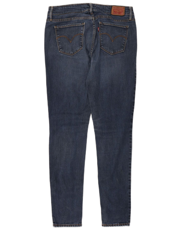 Levi's Dame 711 Skinny Jeans W28 L30 Marineblå Lyocell