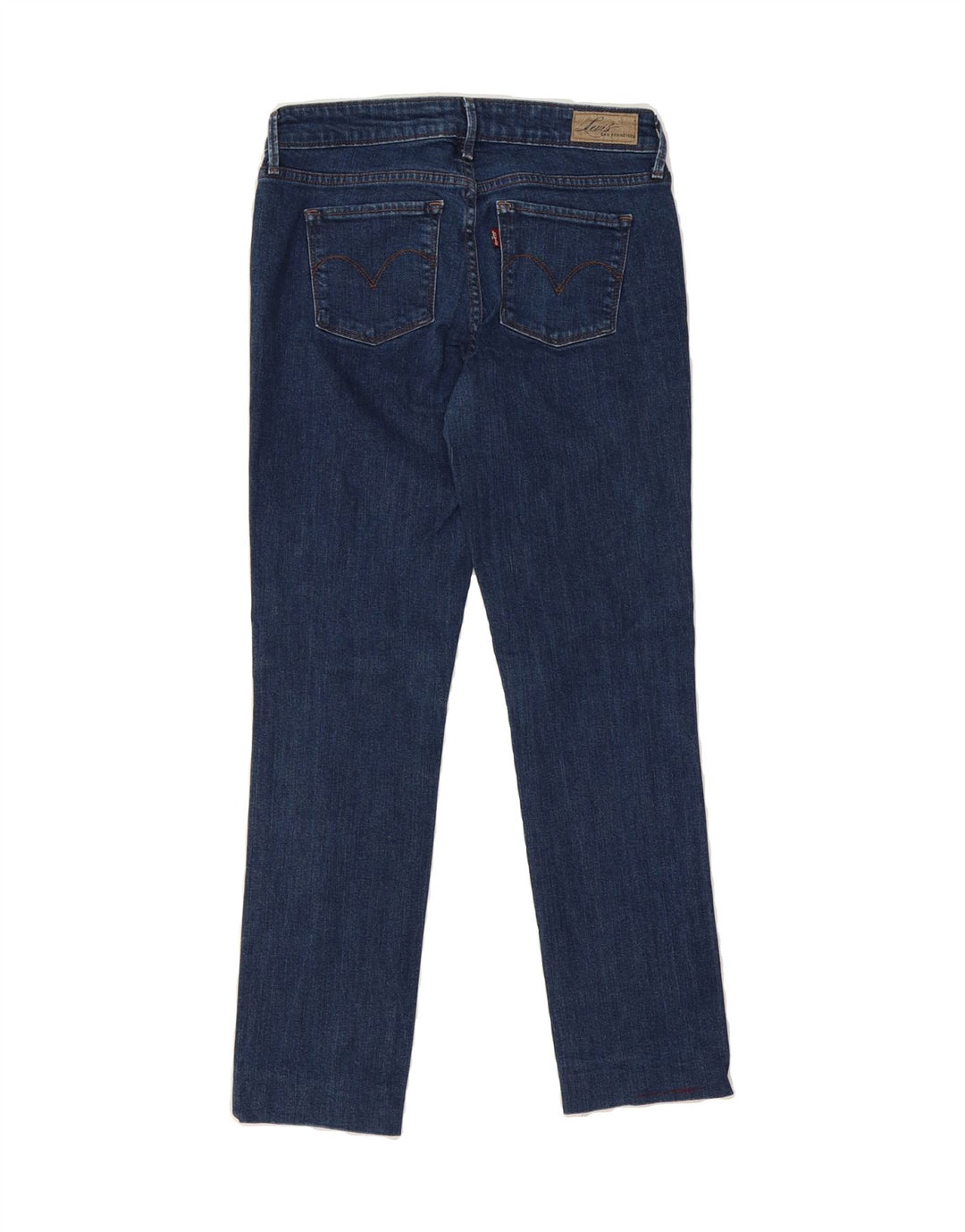 LEVI'S Womens Slightly Curvy Slim Jeans US 4 Small W27 L27 Blue Vintage Levi's and Second-Hand Levi's from Messina Hembry 