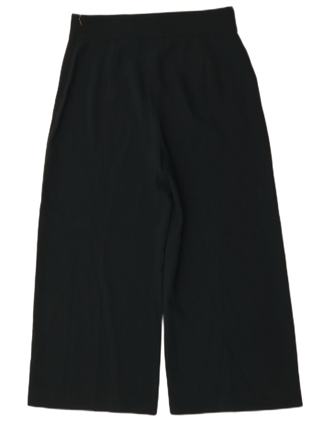 Zara Womens Brede Ben Cropped Trousers Large W30 L26 Grøn Polyester