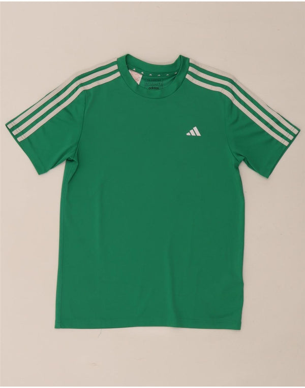 Adidas Boys Aeroready T-Shirt Top 13-14 År Grøn Polyester