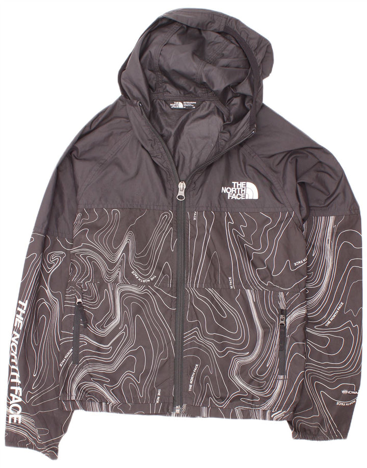 The North Face Boys Grafisk Regnjakke med Hætte 7-8 år Lille Sort