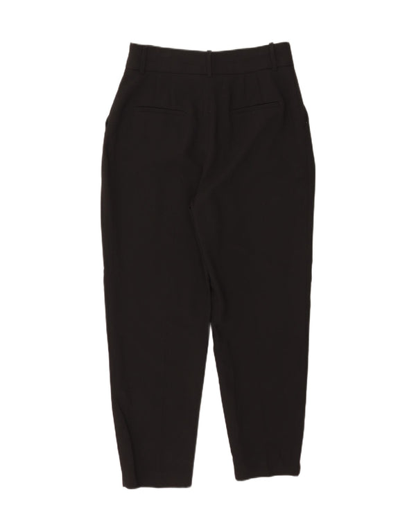 Zara koniske chinobukser til kvinder store W30 L27 sort polyester