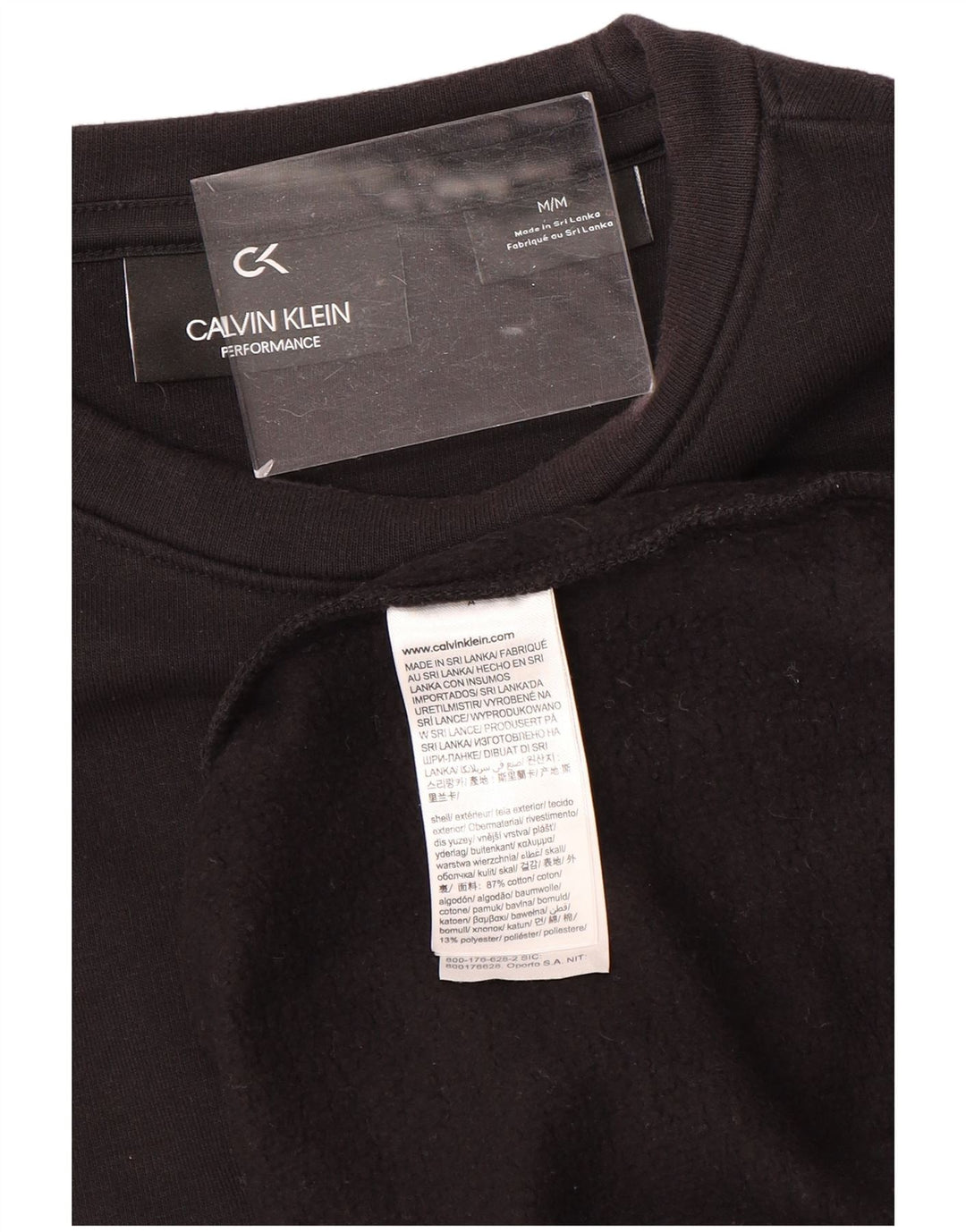 CALVIN KLEIN Womens Performance Sweatshirt Jumper UK 14 Medium Brown