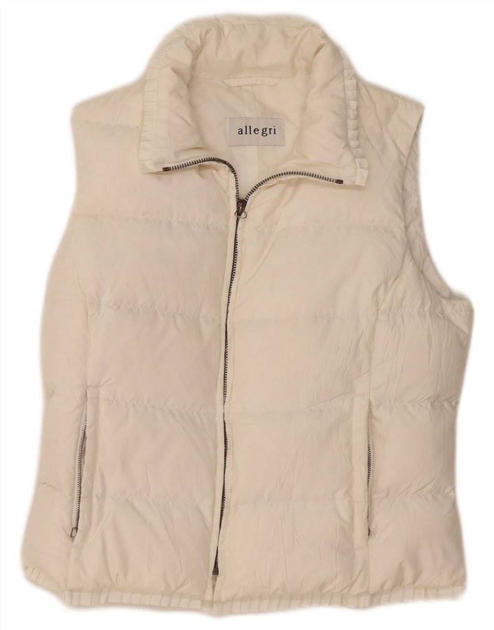 Allegri Womens Polstret Gilet UK 14 Medium White