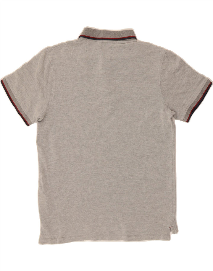 JACK & JONES Boys Polo Shirt 15-16 Years Large Grey Cotton Vintage Jack & Jones and Second-Hand Jack & Jones from Messina Hembry 
