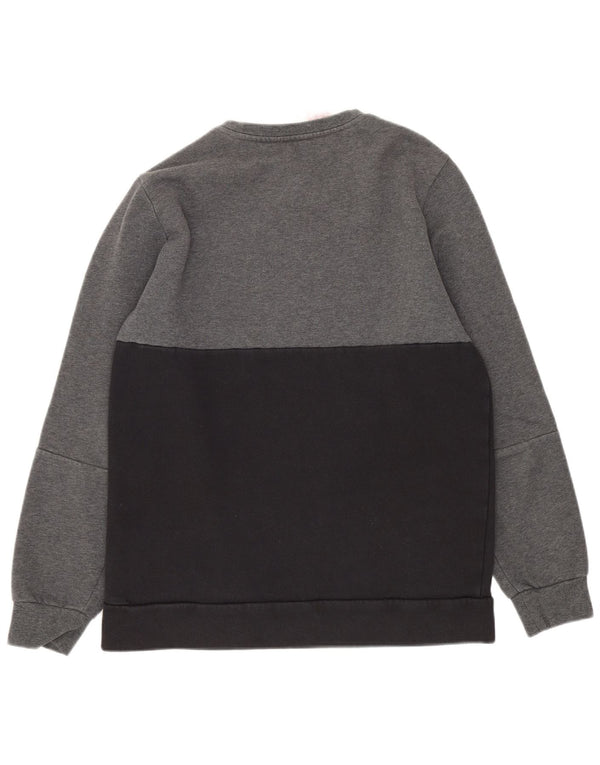 Adidas Graphic Sweatshirt Jumper 12-13 år Grå Colourblock Bomuld