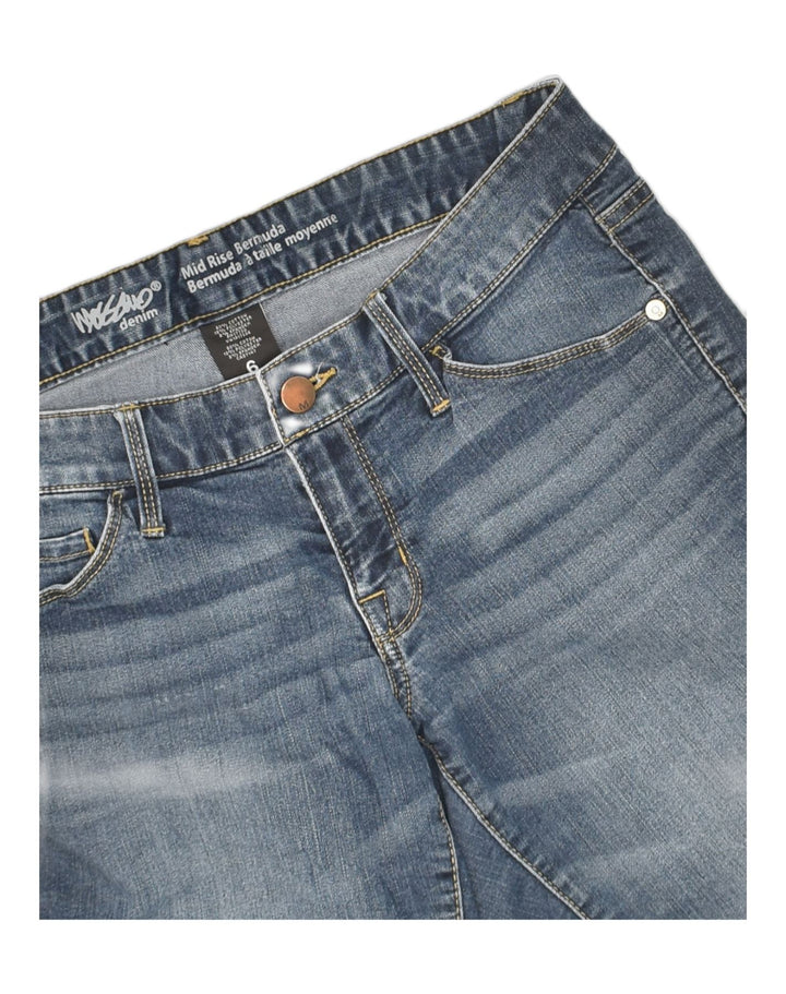 MOSSIMO Womens Denim Bermuda Shorts US 6 Medium W30 Blue Cotton | Vintage Mossimo | Thrift | Second-Hand Mossimo | Used Clothing | Messina Hembry 