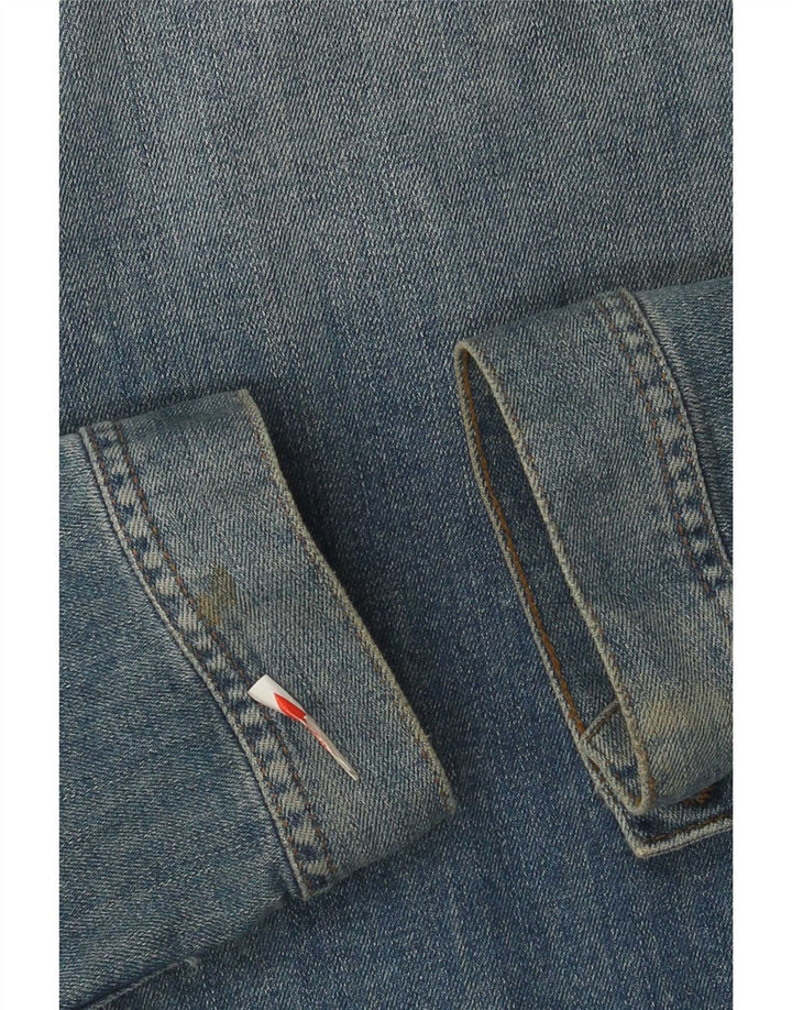 Fat Face Dame denimjakke UK 12 Medium Blue Cotton