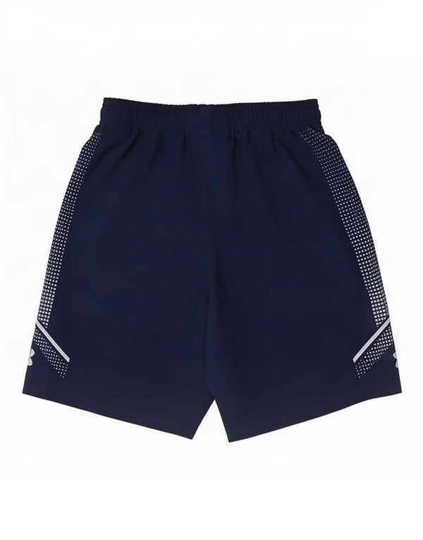 Under Armour Mens Heat Gear Loose Fit Graphic Sport Shorts Small Navy Blue