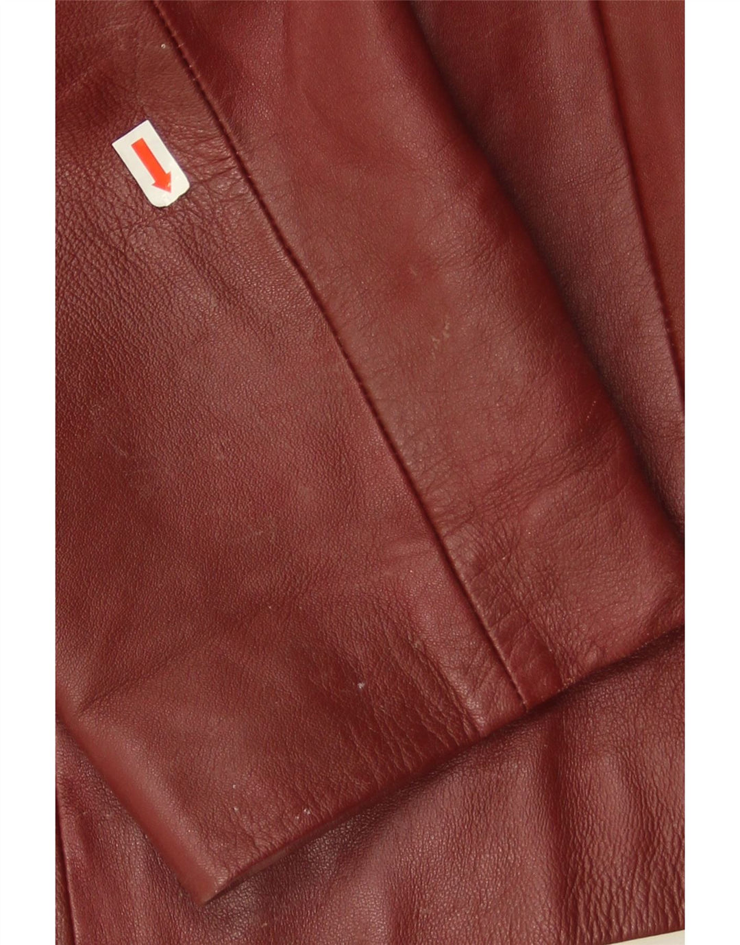 Conbipel Dame 3-knaps læder blazerjakke IT 46 Large Burgundy Læder
