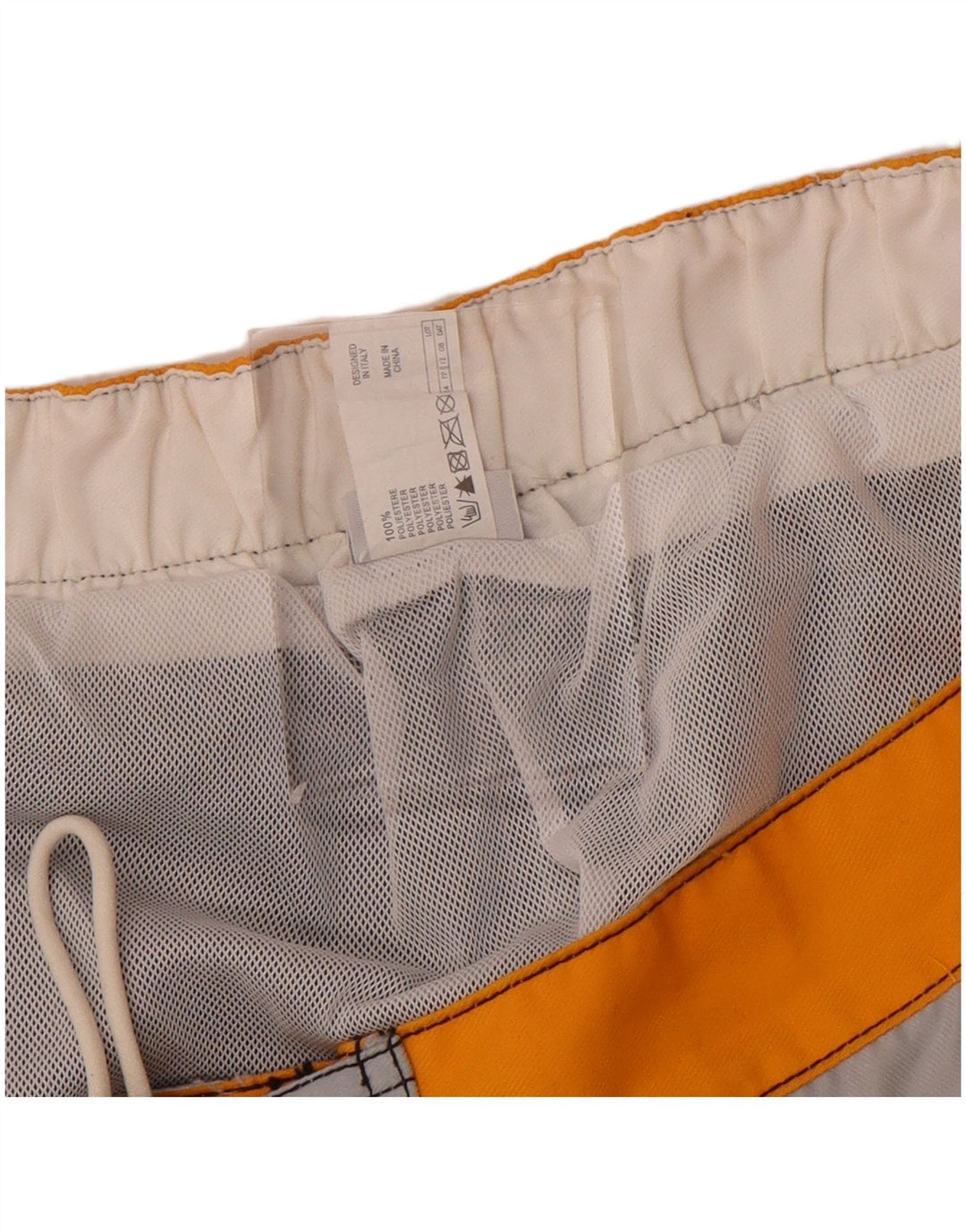 Fila Grafiske badeshorts til mænd, store grå colourblock polyester