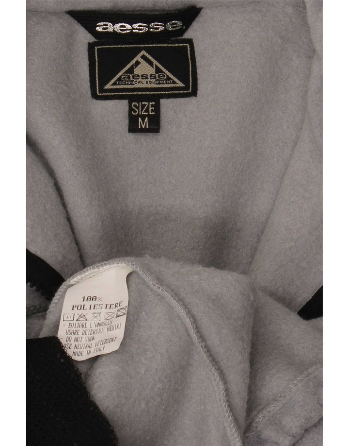 Aesse Herre grafisk fleecejakke UK 38 Medium Grey Polyester