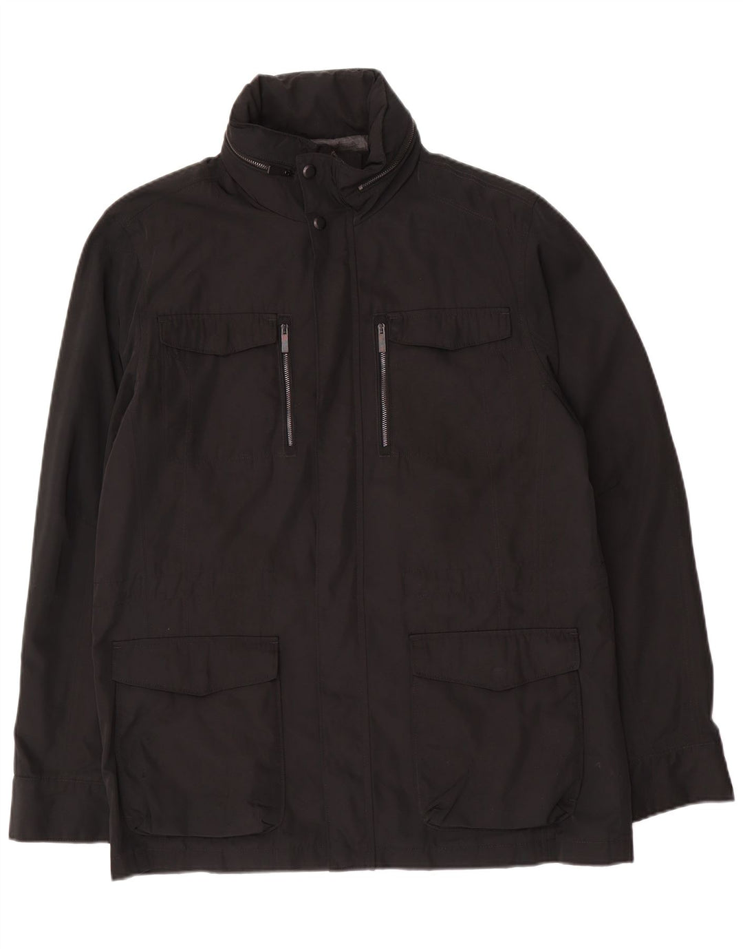 Calvin Klein Herre Utility Jacket UK 38 Medium Black Polyester