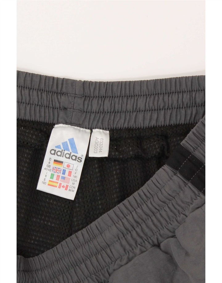 Adidas Træningsdragtsbukser til mænd UK 40/42 Medium Grey Colourblock Polyamid