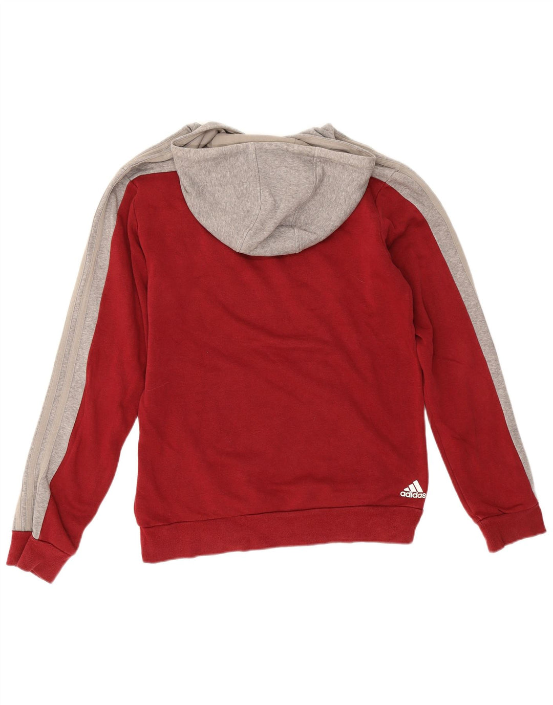 Adidas Grafisk hættetrøje til mænd Medium Rød Colourblock Bomuld