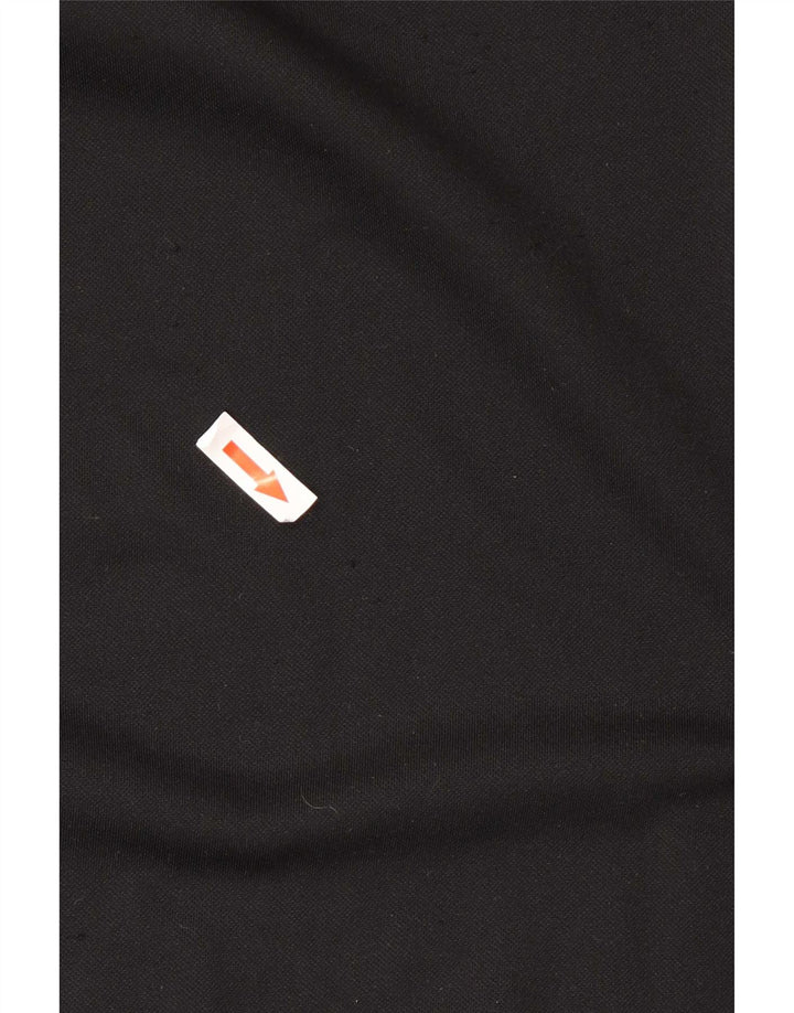 Umbro Herre Zip Neck Pullover Træningsdragt Top Stor Sort Polyester