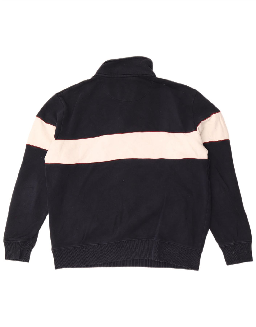 Marks & Spencer Sweatshirt med lynlås til mænd, stor marineblå farveblok