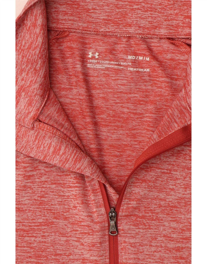Under Armour Dame Heat Gear Pullover Træningsdragt Top UK 12 Medium Rød