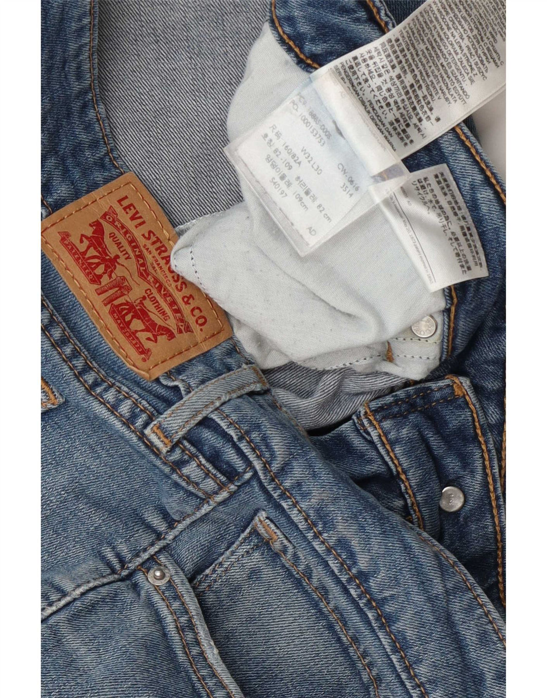 Levi's Dame 715 Bootcut Jeans W32 L30 Blå Bomuld