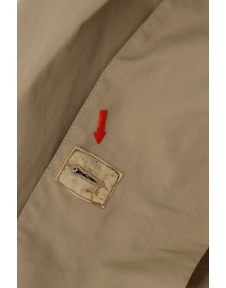 Belfe Herre Overfrakke UK 42 XL Beige Bomuld
