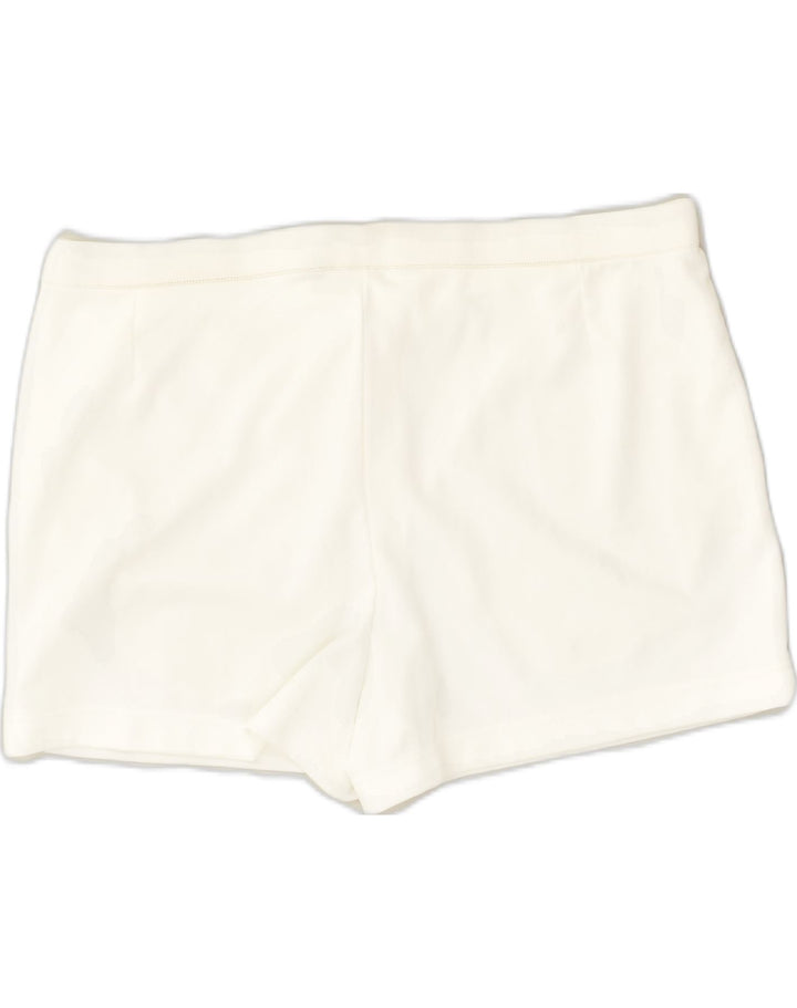 AUSTRALIAN L'ALPINA Mens Chino Shorts IT 54 2XL W40  White Polyester | Vintage AUSTRALIAN L'ALPINA | Thrift | Second-Hand AUSTRALIAN L'ALPINA | Used Clothing | Messina Hembry 