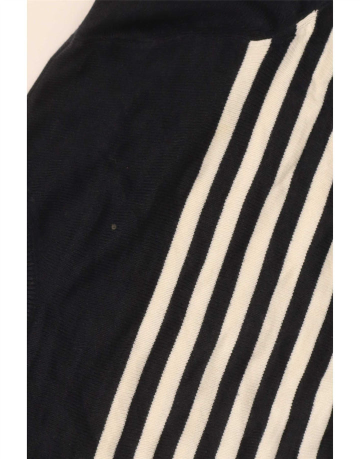 Marks & Spencer Dame Crop Crew Neck Jumper Sweater UK 8 Small Navy Blue