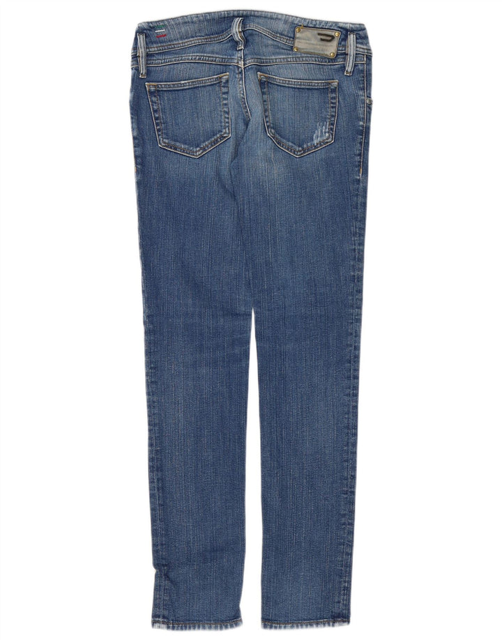 DIESEL Dame Matic Slim Jeans W29 L32 Blå Bomuld
