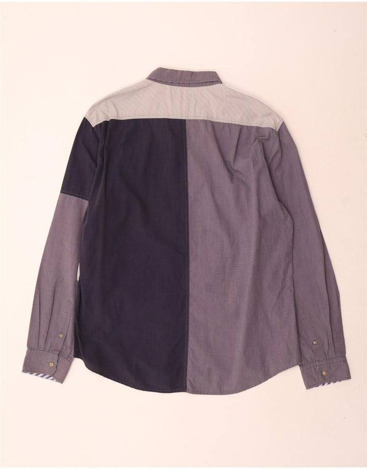 Desigual Herre Regular Fit skjorte 2XL Flerfarvet Patchwork Bomuld