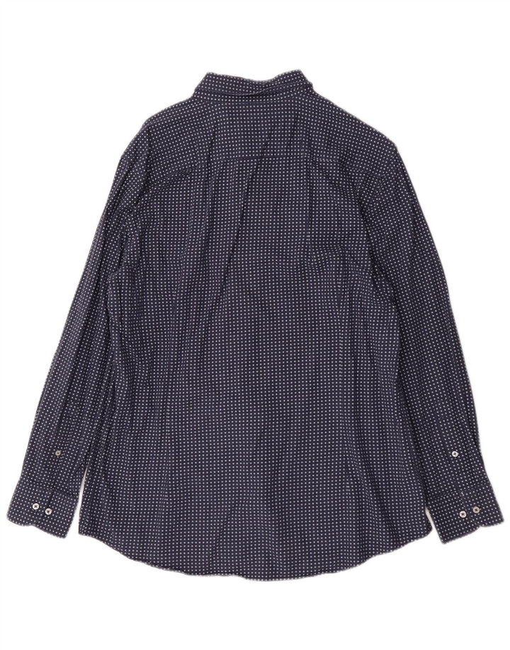 Massimo Dutti Herreskjorte XL Blå Geometrisk Bomuld