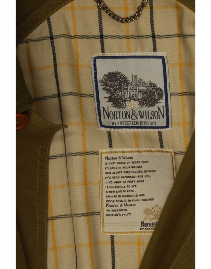 Norton & Wilson Trench Coat til mænd UK 40 Large Khaki